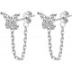 9ct Gold 925 Sterling Silver Stud Earrings Bar Butterfly Heart Moon Flower Cz Lightning Chain Stud Earring Drop Dangle Small Chain Stud Earrings For Women Girls 9ct Gold 925 Sterling Silver Stud Earrings Bar Butterfly Heart Moon Flower Cz Lightning Chain Stud Earring Drop Dangle Small Chain Stud Earrings For Women Girls